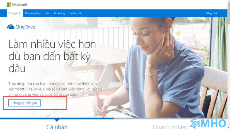 đăng nhập onedrive trên máy tính