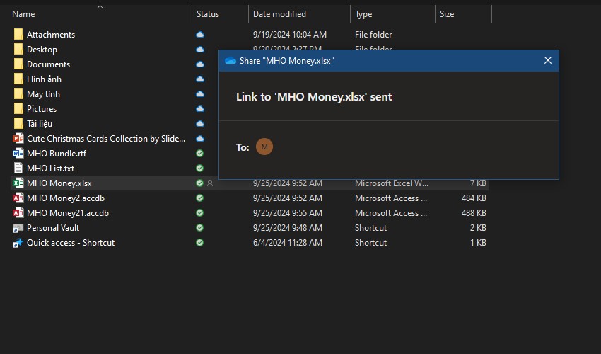 Chia sẻ file và thư mục