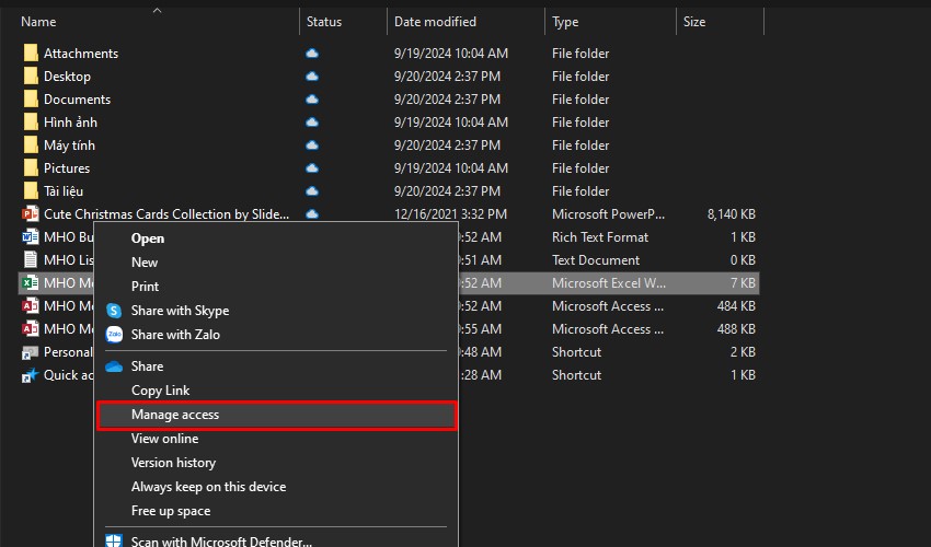 Cách để ngừng chia sẻ file