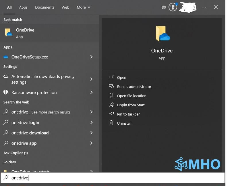 Cài đặt OneDrive trên Windows
