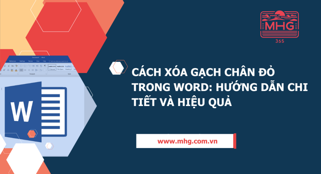 xóa gạch chân đỏ trong word
