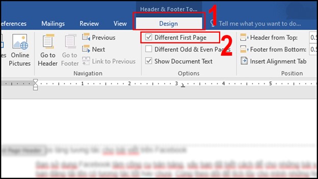 Ẩn Số Trang Trên Trang Bìa Hoặc Trang Đầu Tiên
