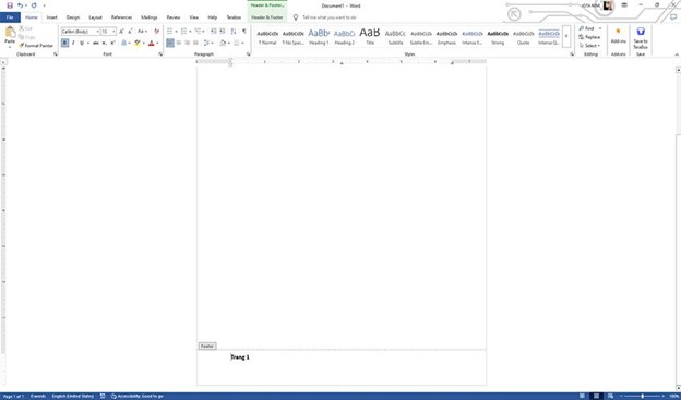 Thêm Văn Bản Trước Số Trang