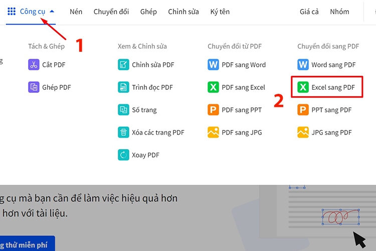 chuyển excel sang word