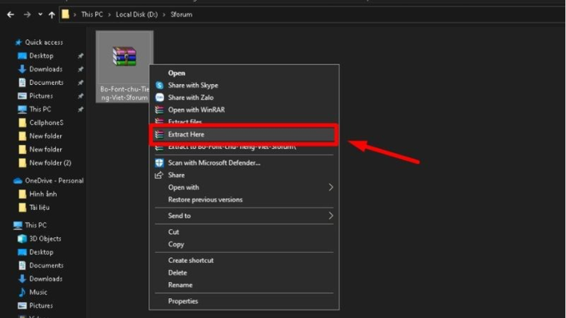 Sửa lỗi font chữ bằng cách tải full font tiếng Việt