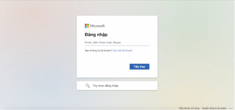 Hướng dẫn đăng nhập
