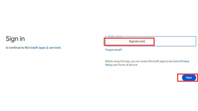Cách đăng nhập Microsoft 365 qua ứng dụng Outlook
