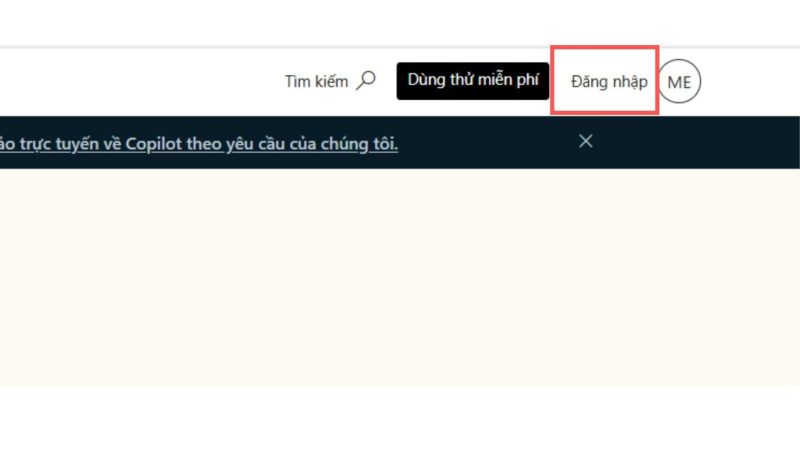 Cách đăng nhập Microsoft 365 trên web 