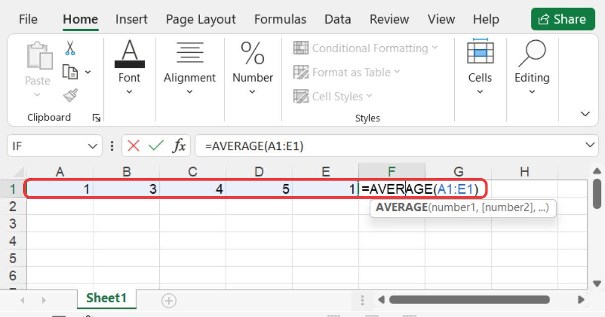 Hàm AVERAGE (Tính giá trị trung bình)