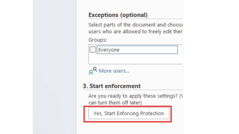Cài đặt chế độ bảo vệ văn bản bằng Restrict Editing