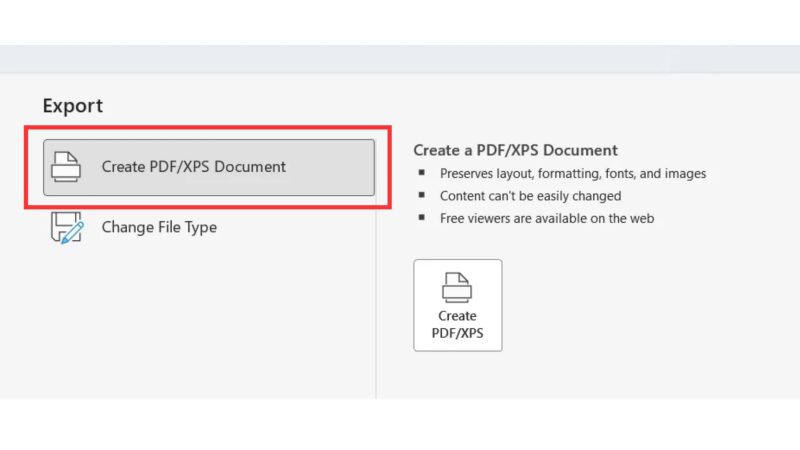 Cách chuyển hợp đồng Word sang PDF