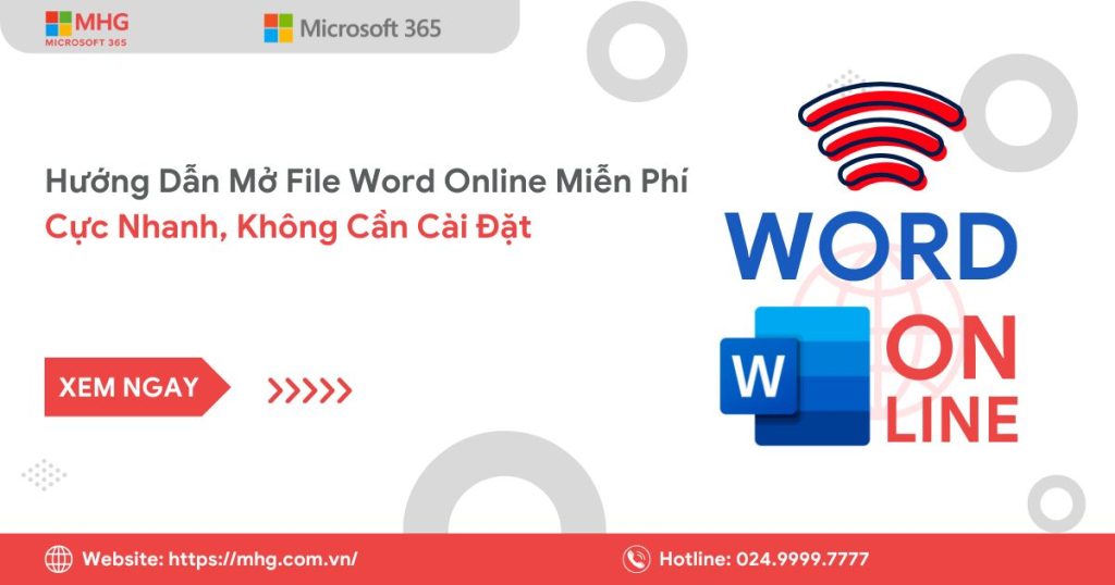 mở file word online