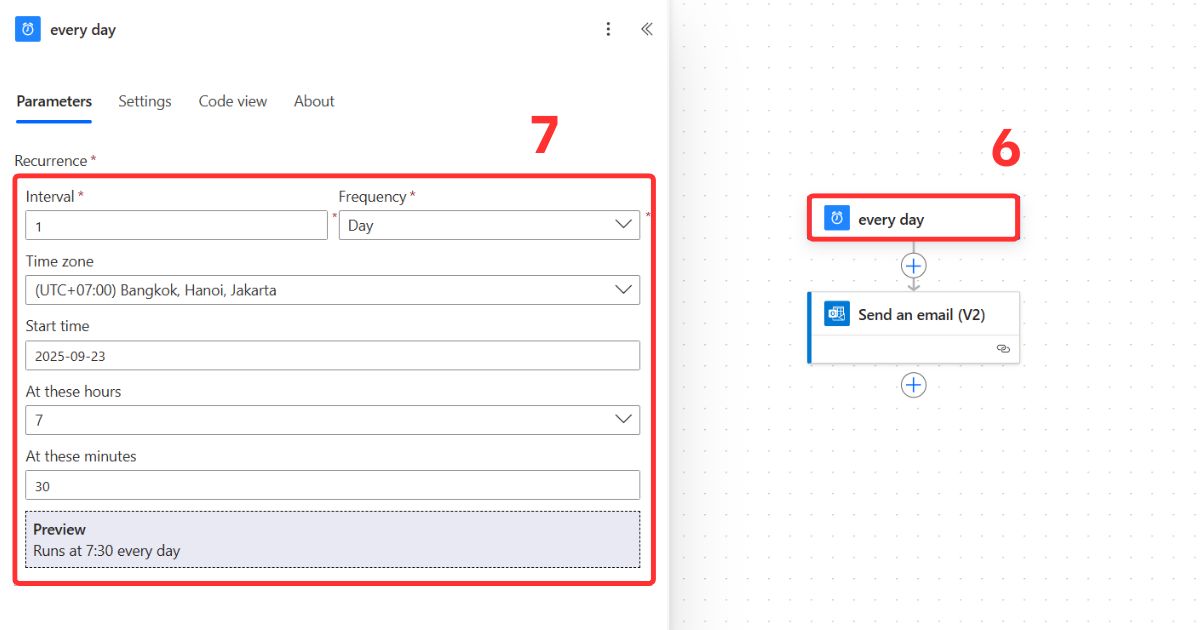Tạo quy trình gửi Email tự động bằng Template