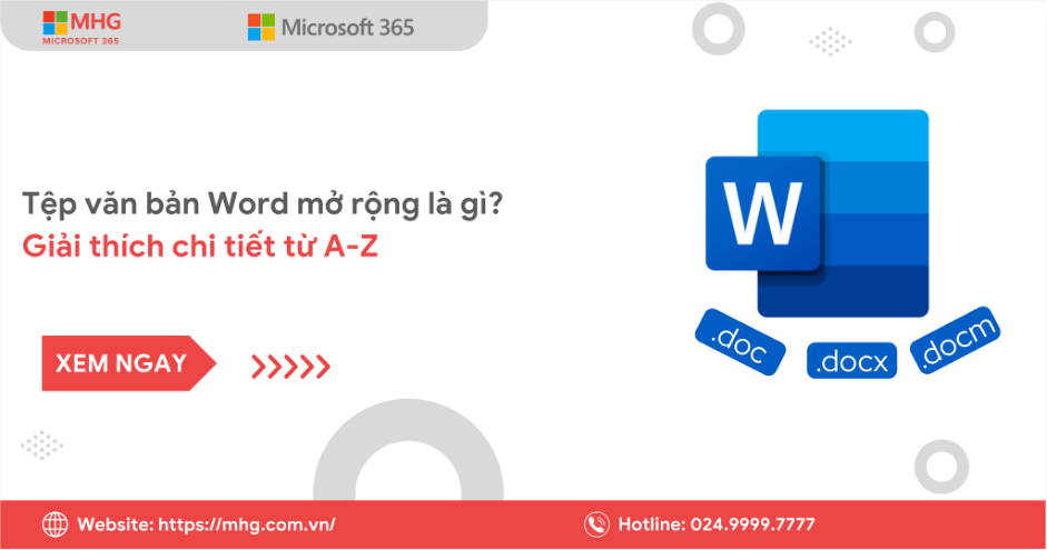 Tệp văn bản Word có phần mở rộng là gì?
