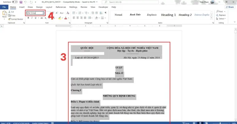 Word Bị Lỗi Font Khi Chuyển PDF Sang Word Cài đặt thêm Font chữ hệ thống
