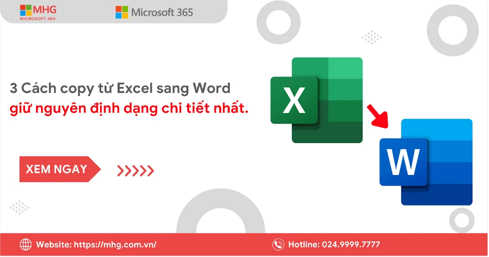 3 cach copy tu Excel sang Word giu nguyen dinh dang