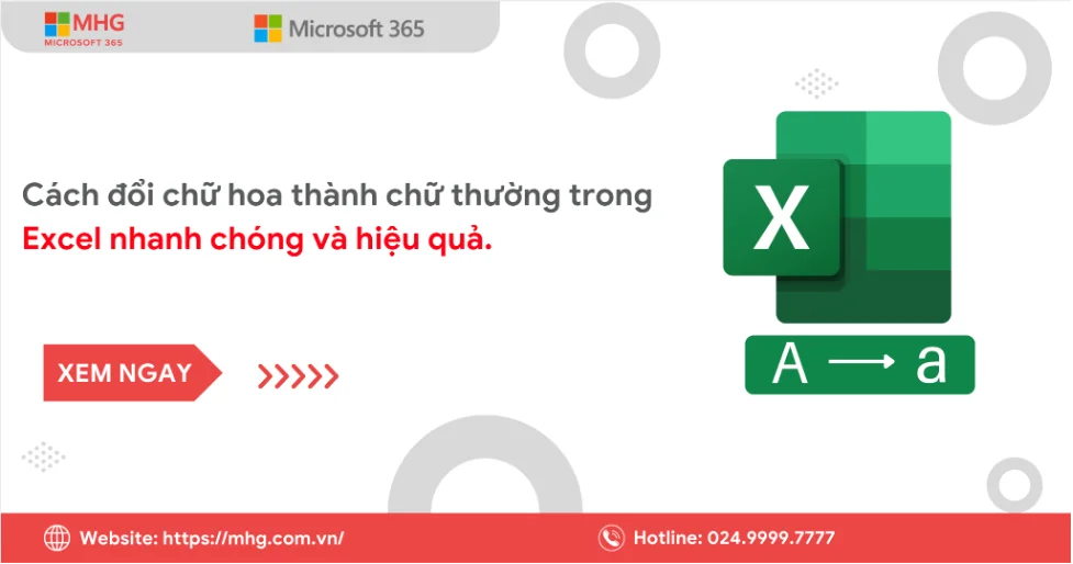 Cach doi chu hoa thanh chu thuong trong excel