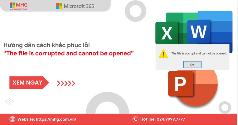 Cach khac phuc loi the file is corrupted and cannot be opened