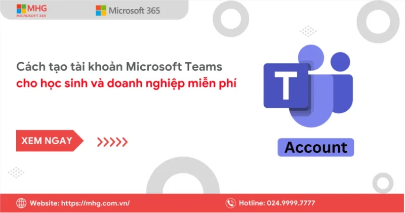 Cách tạo tài khoản Microsoft Teams trên điện thoại