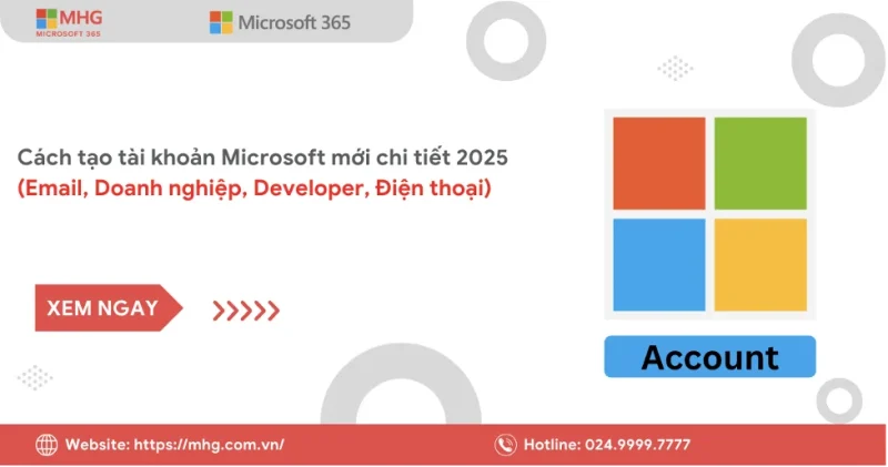 Cach tao tai khoan microsoft moi nhat