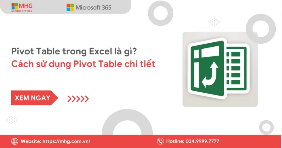 Pivot table trong excel la gi
