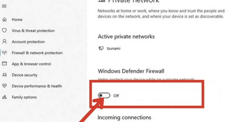 cach tat tuong lua Tắt tường lửa