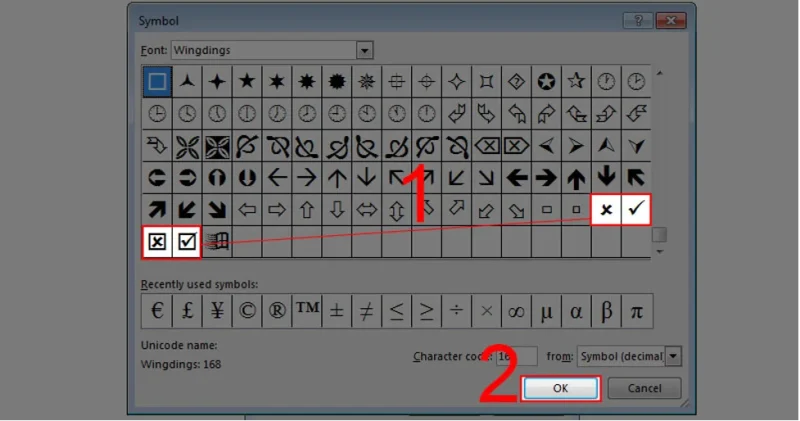 chon dau tick mong muon Tùy chỉnh dấu tick