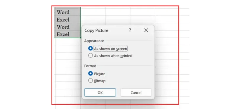 copy bang word 2 Copy bảng Excel sang Word dưới dạng hình ảnh