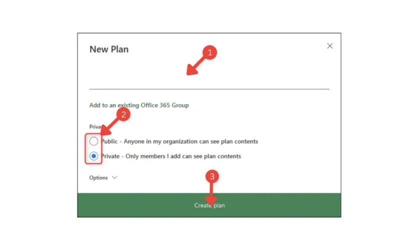 huong dan su dung microsoft planner Cách truy cập và tạo kế hoạch (Plan) mới