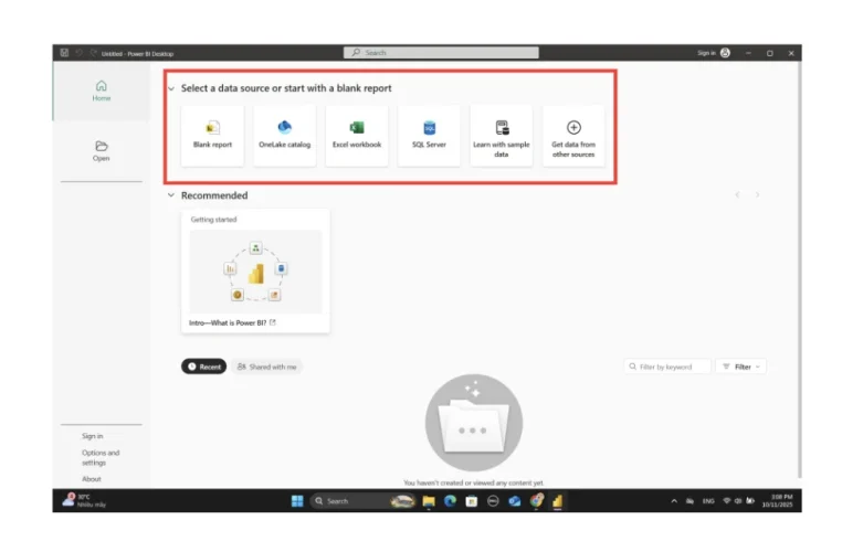 huong dan su dung powerbi Kết nối dữ liệu