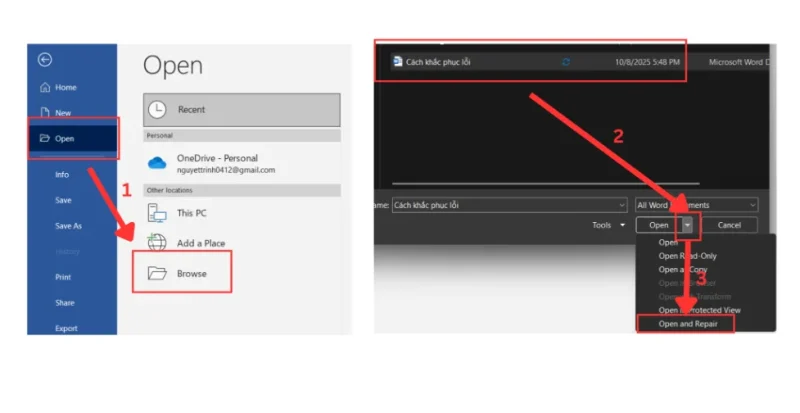 khac phuc loi trong word 2 Đối với Microsoft Word