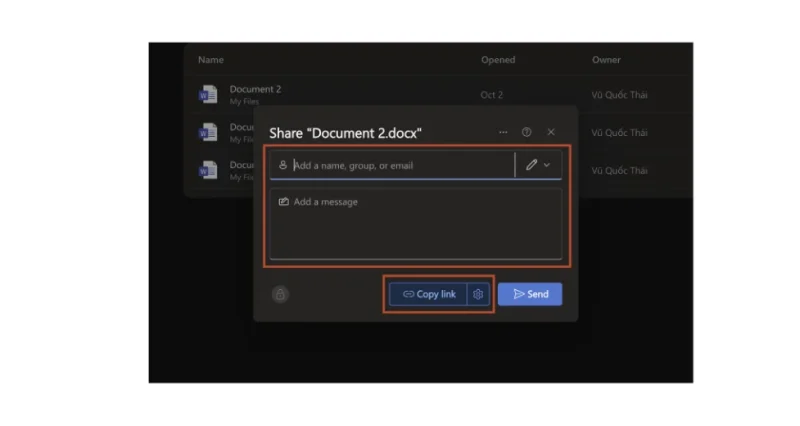 su dung tinh nang chia se batcheditor fotor Sử dụng tính năng chia sẻ trong OneDrive