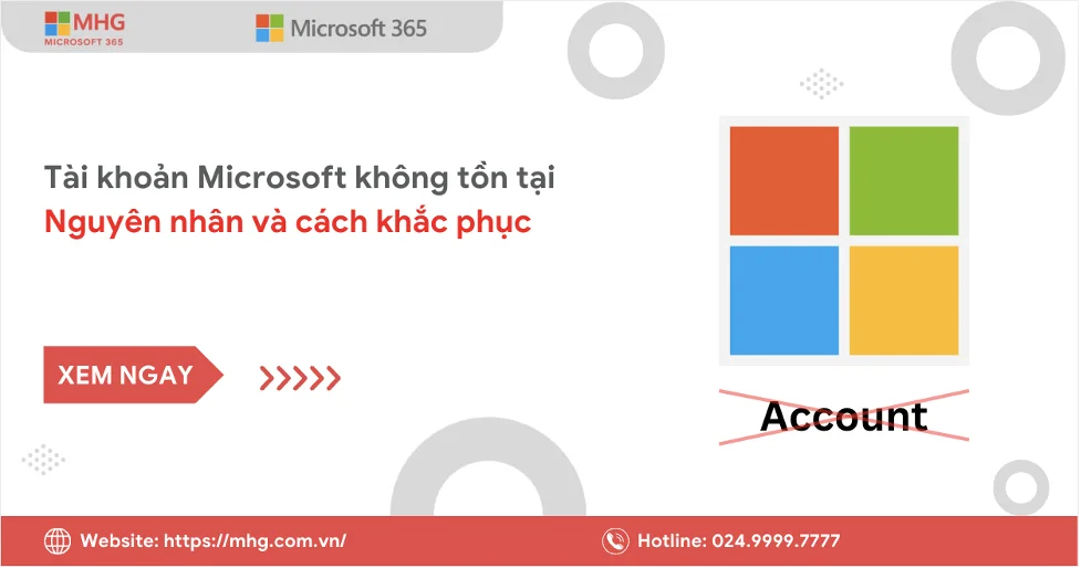 tai khoan Microsoft khong ton tai
