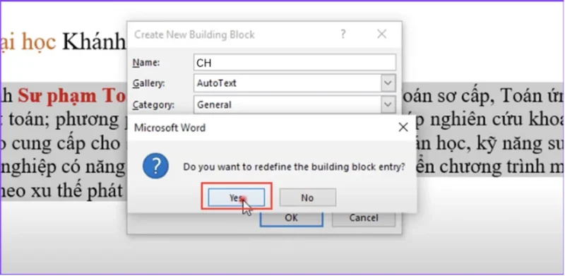 Cach chinh va xoa AutoText 2 Cách chỉnh sửa AutoText