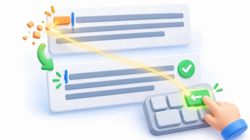 Xóa khoảng thụt được tạo bằng Tab