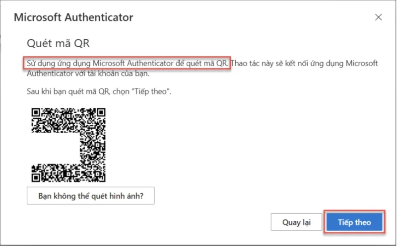 Xác minh tài khoản Microsoft bằng ứng dụng Authenticator
