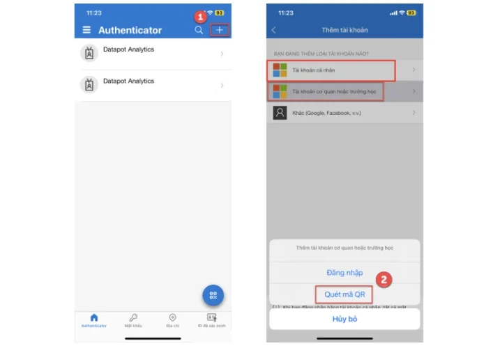 Xác minh tài khoản Microsoft bằng ứng dụng Authenticator
