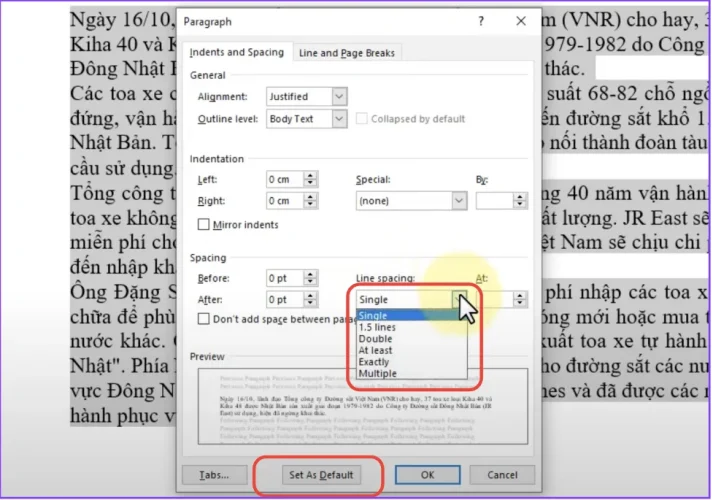 cach gian dong trong Word 2016 2 Cách giãn dòng trong Word 2016 (áp dụng cho mọi phiên bản)