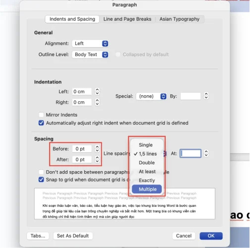 cach gian dong trong Word chuan hanh chinh 2 Cách cách dòng trong Word theo chuẩn hành chính