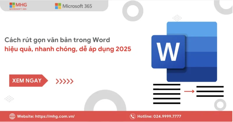 cach rut gon van ban trong Word