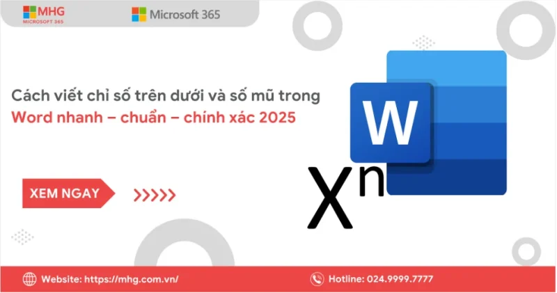 cach viet chi so tren duoi trong Word Cách Viết Chỉ Số Trên Dưới Trong Word Nhanh, Chuẩn & Chính Xác 2025