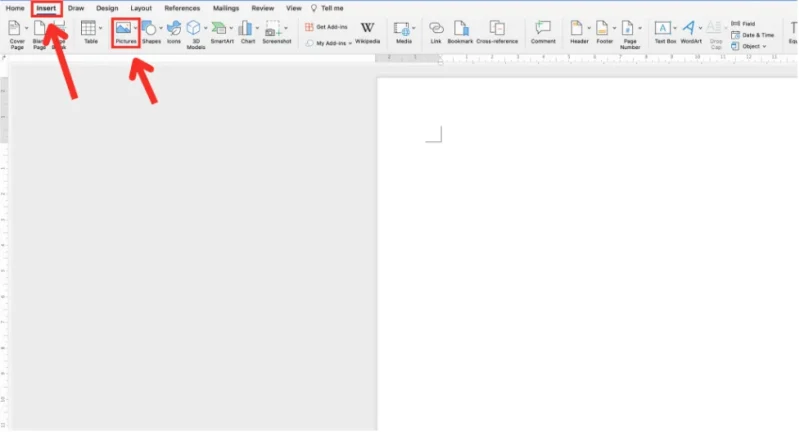cách viết chữ lên ảnh trong Word cho người mới Chèn ảnh vào Word