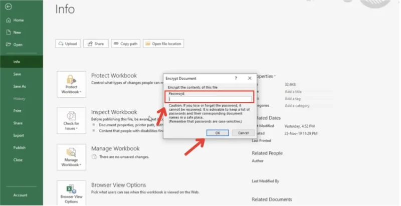 Cách đặt pass cho file Excel 2010 