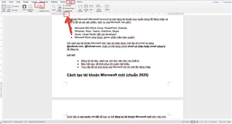 Cách lùi đầu dòng trong Word cho toàn bộ tài liệu