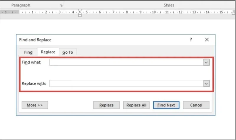rut gon bang replace 2 Cách rút gọn văn bản trong Word bằng công cụ Replace