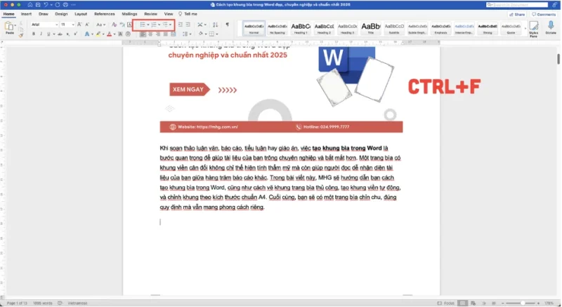 rut gon van ban thu cong trong Word Cách rút gọn văn bản trong Word theo cách thủ công