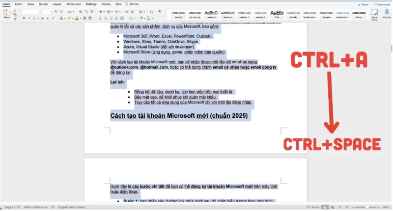 Xóa định dạng lỗi