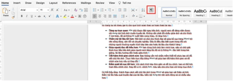 Xóa trang trống trong Word bằng Page Break hoặc Section Break