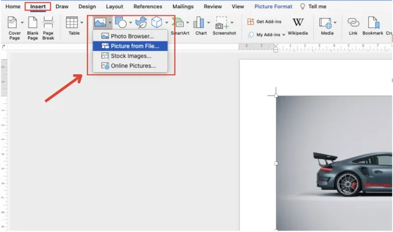 Chèn ảnh đúng cách
