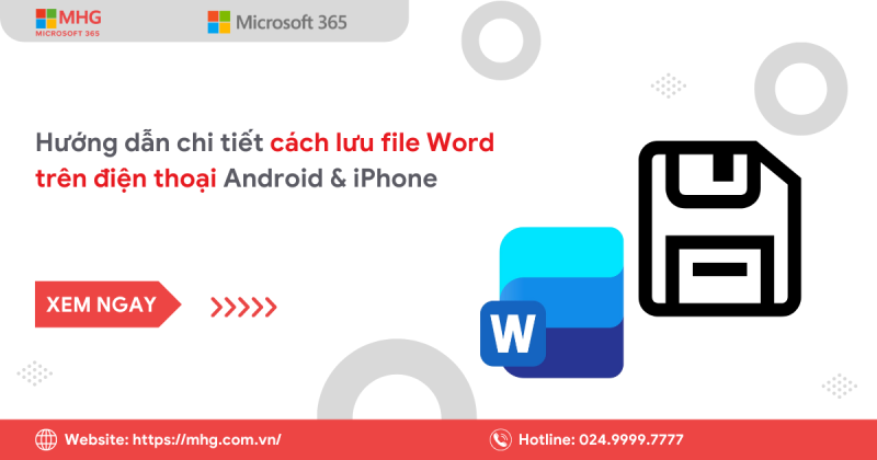Cách lưu file Word trên điện thoại